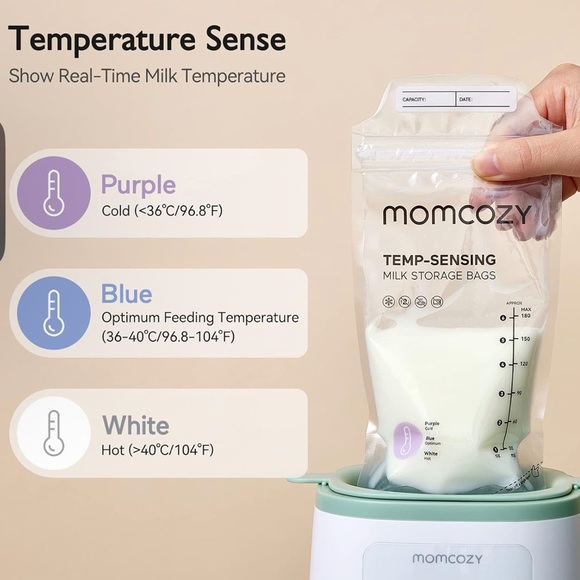 Momcozy Breastmilk Storing BagsTemp-Sensing Discoloration Milk Storing Bags (064 - Picture 2 of 4